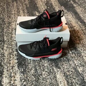 Under Armour Black and Red Athletic Shoes